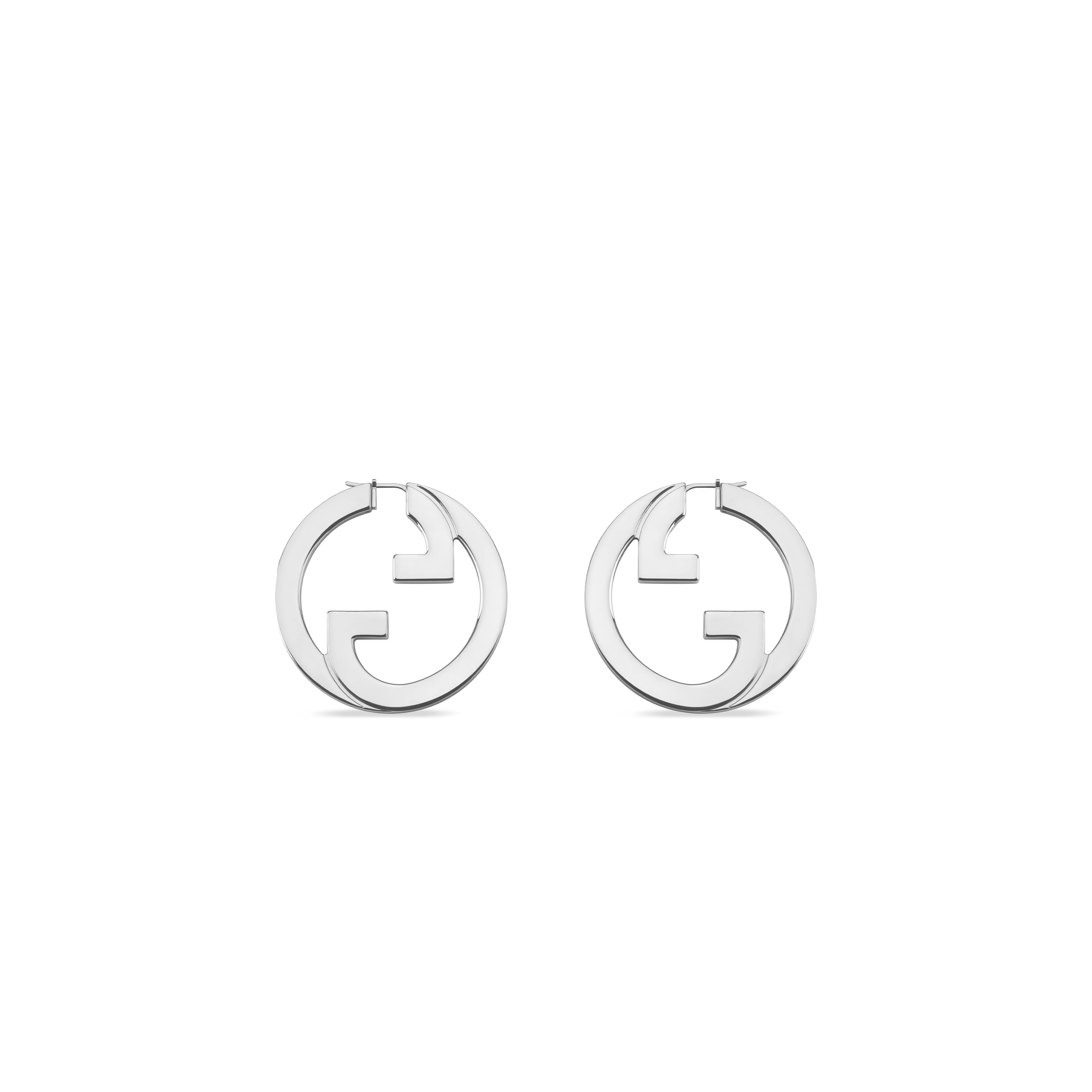 GUCCI BLONDIE CUT-OUT HOOP EARRINGS ‎837221